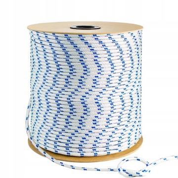 Lina Polipropylenowa 10mm Linka Pleciona Żeglarska BIAŁA 50m