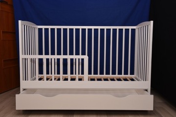 OLA БЕЛАЯ ДЕТСКАЯ КРОВАТЬ/ЛЕНТА + ЗАБОР