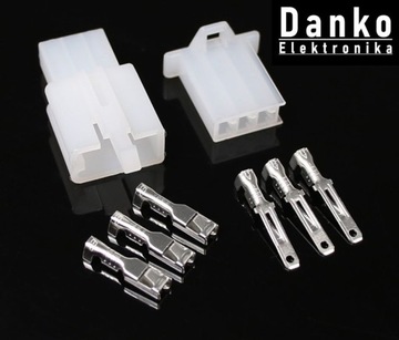 ZLACZE KOSTKA WTYK GNIAZDO MOTOCYKLOWE MTW 3 PIN