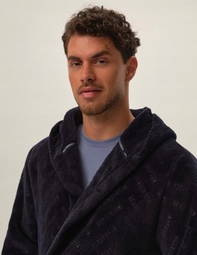 HENDERSON мужской халат с капюшоном и длинными рукавами 41942 HACKER размер L