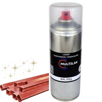 Lakier farba w sprayu do aluminium RAL 2002 Połysk