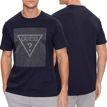 Guess t-shirt koszulka męska granatowa M3YI91K9RM1-G7V2 M