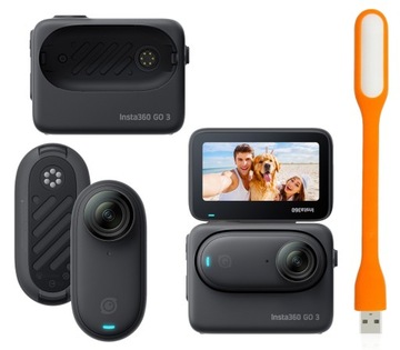 INSTA360 GO 3 64GB KAMERA SPORTOWA 2,7K F2.2 IPX4 WYŚWIETLACZ 2,2