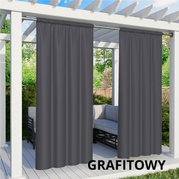 ВОДОНЕПРОНИЦАЕМЫЕ САДОВЫЕ ШТОРЫ 155х180 ДЛЯ ТЕРРАСЫ С НАРУЖНЫМ ТУННЕЛЕМ