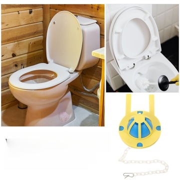 КОМПЛЕКТ ТУАЛЕТНОЙ ЗАСЛОНКИ СЛИВНОЙ КЛАПАН ДЛЯ УНИТАЗА Удерживает ВОДУ