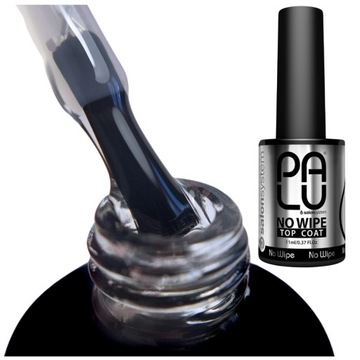 Лак гибридный PALU Top Coat No Wipe 11г, глянцевый без вытирания