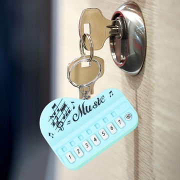 Брелок для фортепиано, маленький размер, брелок для фортепиано для детей, подростков, голубой