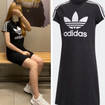 SUKIENKA ADIDAS ORIGINALS CZARNA BAWEŁNIANA ROZ.M