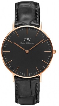 ZEGAREK MĘSKI DANIEL WELLINGTON Classic Black Sheffield DW00100127 + BOX