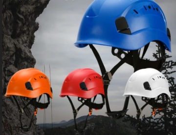 Защитный шлем с защитным шлемом вентилируется оранжевым пояс