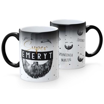 Kubek Prezent Dla Emeryta Przejście Na Emeryturę SUPER EMERYT Magiczny