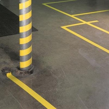 ЛЕНТА МАРКИРОВОЧНАЯ ЖЕЛТО-ЧЕРНАЯ 3М 76 50мм/33м ПРОЧНЫЙ предупреждающий знак