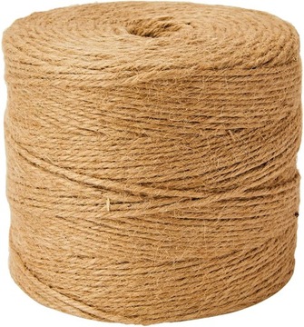 Sznurek Jutowy Pakowy NATURALNY Ozdobny 1mm 250m