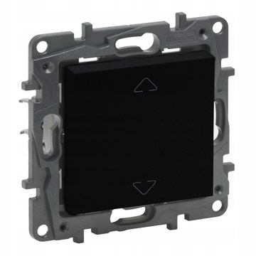 Przycisk żaluzjowy Czarny Legrand Niloe Step