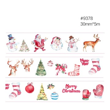 Cinta washi de la serie festiva para Halloween/Navidad/Pascua, cinta de