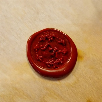 Штамп восковой 25мм ЛАТУНЬ с Вашим логотипом, текстом и графикой