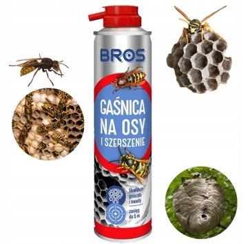 BROS SPRAY GAŚNICA NA OSY SZERSZENIE GNIAZDA 600ml