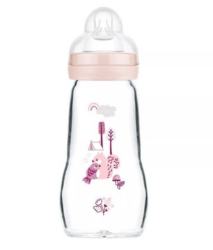 MAM BABY FEEL GOOD 260ML FOREST - SZKLANA BUTELKA DLA NIEMOWLĄT