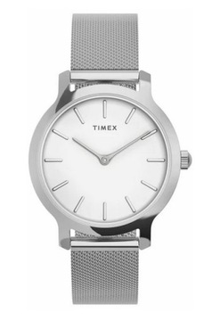 Zegarek Damski TIMEX TW2U86700 Mesh Srebrny