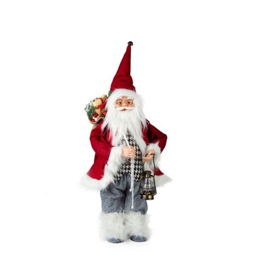 MIKOŁAJ FIGURKA NA ŚWIĘTA 60 CM OZDOBA ŚWIĄTECZNA