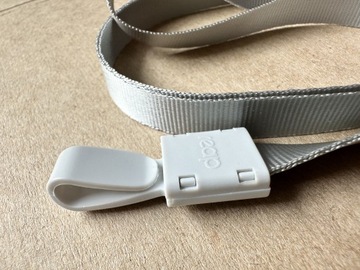 Holder Etui Poziomy na karty identyfikator Popiel 2szt.