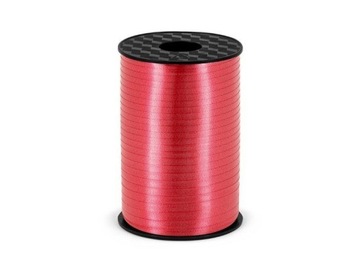 Wstążka plastikowa, czerwony, 5mm/225m