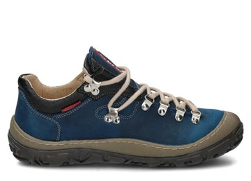 NAGABA 054 KOBALT - WYGODNE, SKÓRZANE, POLSKIE PÓŁBUTY TREKKINGOWE DAMSKIE