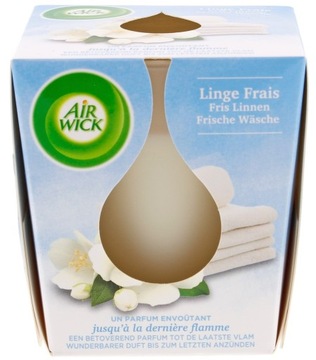 ŚWIECA ZAPACHOWA W SZKLE AIR WICK ŚWIEŻE PRANIE !!