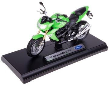 KAWASAKI Z1000 2007 METALOWY MODEL WELLY 1:18 ZIELONY