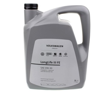 VW OIL 0W30 5л 504.00/507.00 VW LONGLIFE III FE