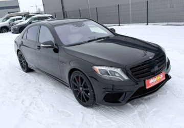 Mercedes Klasa S W222 Limuzyna wersja długa AMG S 63 AMG 585KM 2017 Mercedes-Benz Klasa S 4x4 S63 AMG 5.5 Benz 585 KM 2017r Bezwypadkowy Wa, zdjęcie 1