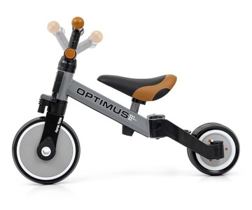 BALANCE BIKE Велосипед трехколесный 3в1 для детей 1, 2, 3 лет Серый детский