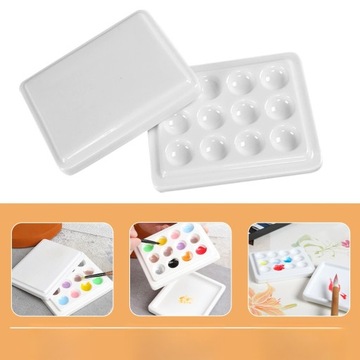 ПЛАСТИКОВАЯ ПАЛИТРА АКВАРЕЛЕЙ ДЛЯ ЖИВОПИСИ МАСЛОМ, FLE ПАЛИТРА РУЧНОЙ ЖИВОПИСИ