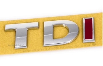 EMBLEMAT NAPIS NAKLEJKA PLAKIETKA VW TDI