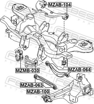 FEBEST MZAB-104 LOŽISKO MECHANIZMUS DIFERENCIÁL
