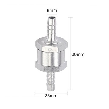 КЛАПАН ВОЗВРАТА ТОПЛИВА МЕТАЛЛИЧЕСКИЙ КЛАПАН 6 ММ