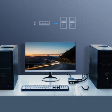 ПЕРЕКЛЮЧАТЕЛЬ ВИДЕО РАЗДЕЛИТЕЛЯ UGREEN KVM 2X VGA TO VGA USB-B 2.0