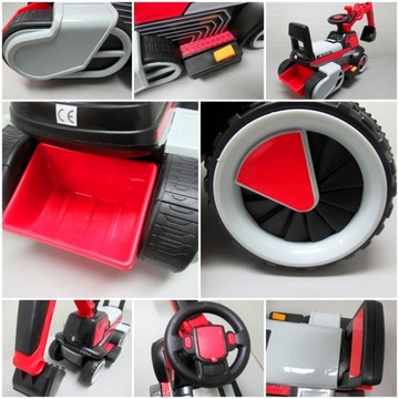 KOPARKA ELEKTRYCZNA NA AKUMULATOR MUZYKA ŚWIATŁA