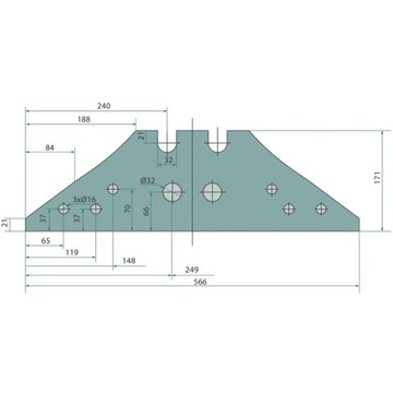 Короткий, правый и левый Kverneland 073608 A133397394