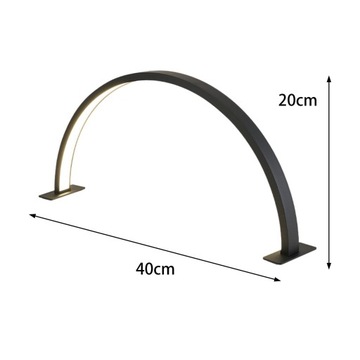 Настольная лампа для ногтей Half Moon 20 Вт Профессиональная светодиодная лампа для ногтей Nail Tech Черный