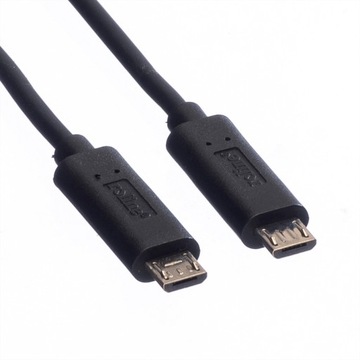 Кабель USB Micro B-Micro B M/M, черный, 0,3 м