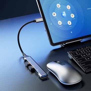 DUDAO HUB ADAPTER Z USB TYP C NA 3 x USB 2.0 / 1x USB 3.0 TRANSFER DANYCH