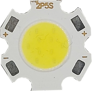 Dioda COB LED 5W, SANAN WHITE 6000K, 600lm