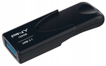 SZYBKI Pendrive PNY 128GB USB 3.1 ATTACHE 4 Czarny