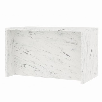 Wyspa kuchenna gotowa wyspa do kuchni 140 cm Biały marmur