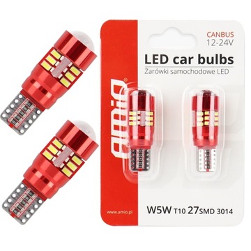 2x ŻARÓWKA LED W5W z CANBUS postojowa BIAŁA MOCNA
