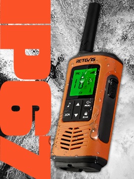 Рация Retevis RT45P, водонепроницаемость IP67