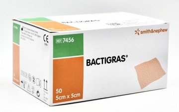 Bactigras opatrunek z chlorheksydyną 5x5cm 50szt