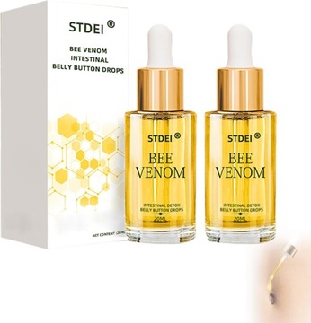 STDEI Bee Venom Intestinal Detox Belly Button Drops, Bee Venom Belly
