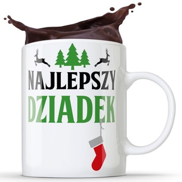 KUBEK ŚWIĄTECZNY DLA DZIADKA NAJLEPSZY DZIADEK PREZENT UPOMINEK GWIAZDKA